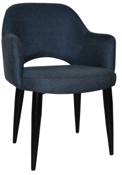 Albury Arm Chair Black Metal Leg - Richmond Office Furniture