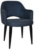 Albury Arm Chair Black Metal Leg - Richmond Office Furniture