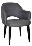 Albury Arm Chair Black Metal Leg - Richmond Office Furniture