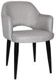 Albury Arm Chair Black Metal Leg - Richmond Office Furniture