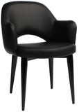 Albury Arm Chair Black Metal Leg - Richmond Office Furniture