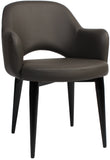 Albury Arm Chair Black Metal Leg - Richmond Office Furniture