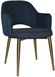 Albury Arm Chair Brass Leg - Richmond Office Furniture