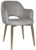 Albury Arm Chair Brass Leg - Richmond Office Furniture