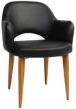 Albury Arm Chair Light Oak Metal Leg - Richmond Office Furniture