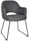 Albury Arm Chair Sled Base - Richmond Office Furniture