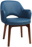 Albury Arm Chair Walnut Timber Leg - Richmond Office Furniture