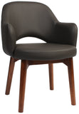 Albury Arm Chair Walnut Timber Leg - Richmond Office Furniture