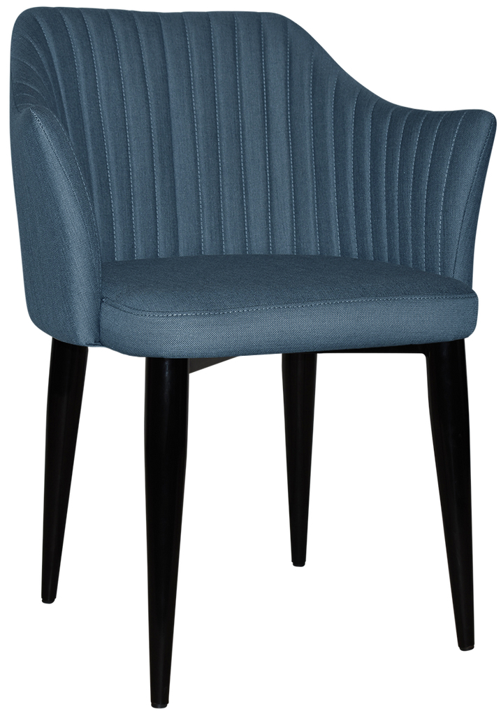 Coogee Arm Chair Black Metal Leg - Richmond Office Furniture