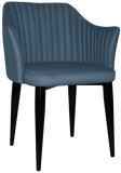 Coogee Arm Chair Black Metal Leg - Richmond Office Furniture