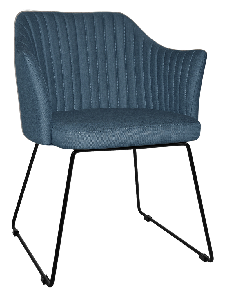 Coogee Arm Chair Sled Base - Richmond Office Furniture
