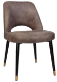 Albury Chair Brass Tip Black Leg - Richmond Office Furniture