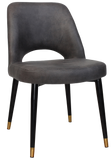 Albury Chair Brass Tip Black Leg - Richmond Office Furniture