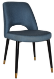 Albury Chair Brass Tip Black Leg - Richmond Office Furniture