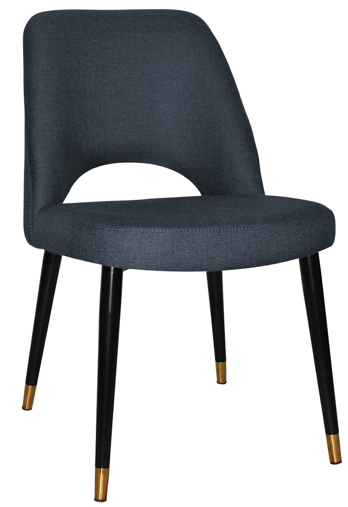 Albury Chair Brass Tip Black Leg - Richmond Office Furniture