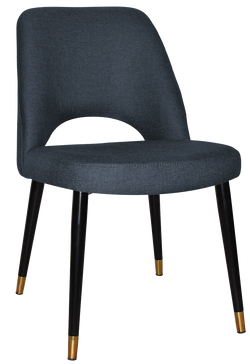 Albury Chair Brass Tip Black Leg - Richmond Office Furniture