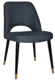 Albury Chair Brass Tip Black Leg - Richmond Office Furniture