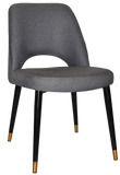 Albury Chair Brass Tip Black Leg - Richmond Office Furniture