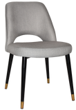 Albury Chair Brass Tip Black Leg - Richmond Office Furniture