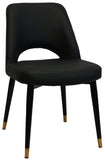 Albury Chair Brass Tip Black Leg - Richmond Office Furniture