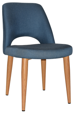 Albury Chair Light Oak Metal Leg - Richmond Office Furniture