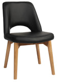 Albury Chair Light Oak Timber Leg - Richmond Office Furniture