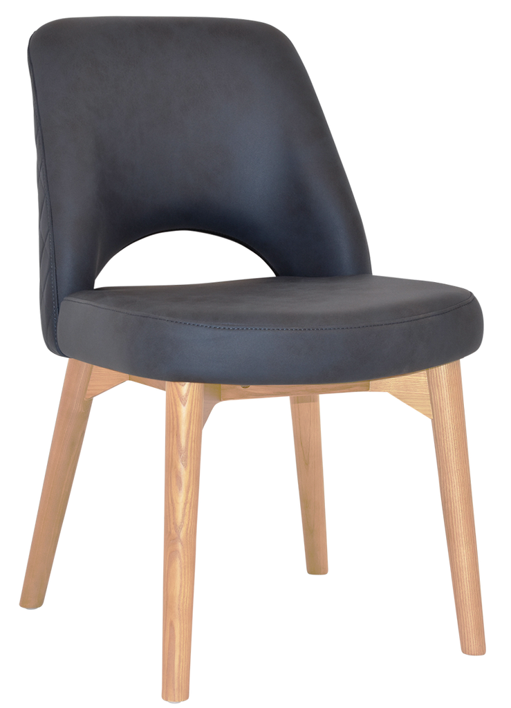 Albury Chair Natural Timber Leg - Richmond Office Furniture