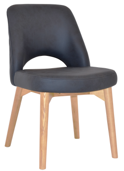 Albury Chair Natural Timber Leg - Richmond Office Furniture