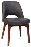 Albury Chair Walnut Timber Leg - Richmond Office Furniture