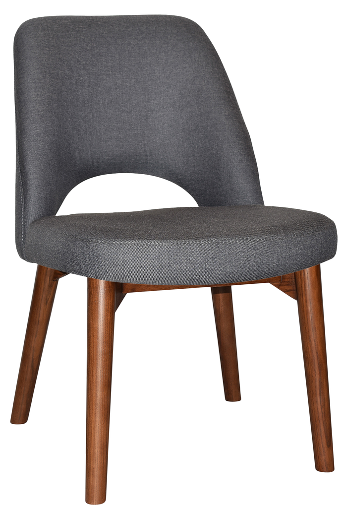 Albury Chair Walnut Timber Leg - Richmond Office Furniture