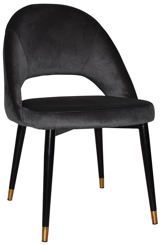 Chevron Chair Brass Tip Leg - Richmond Office Furniture