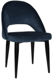 Chevron Chair Black Metal Leg - Richmond Office Furniture