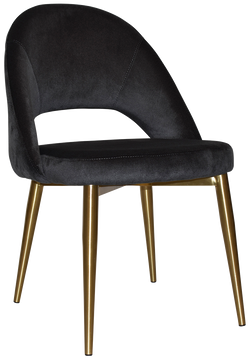 Chevron Chair Brass Leg - Richmond Office Furniture
