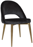 Chevron Chair Brass Leg - Richmond Office Furniture