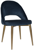 Chevron Chair Brass Leg - Richmond Office Furniture