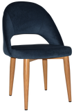 Chevron Chair Oak Metal Leg - Richmond Office Furniture