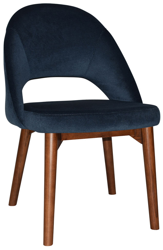 Chevron Chair Walnut Timber Leg - Richmond Office Furniture