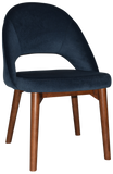 Chevron Chair Walnut Timber Leg - Richmond Office Furniture