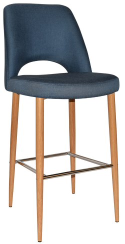 Albury Stool 75cm Oak Metal Leg - Richmond Office Furniture