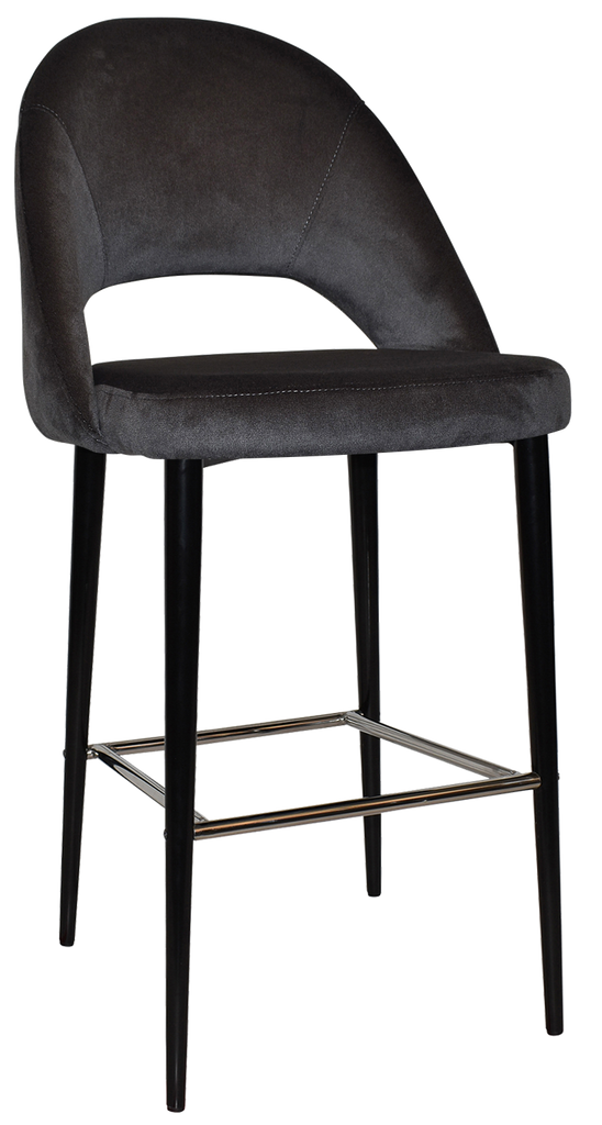 Chevron Stool Black Metal Leg - Richmond Office Furniture