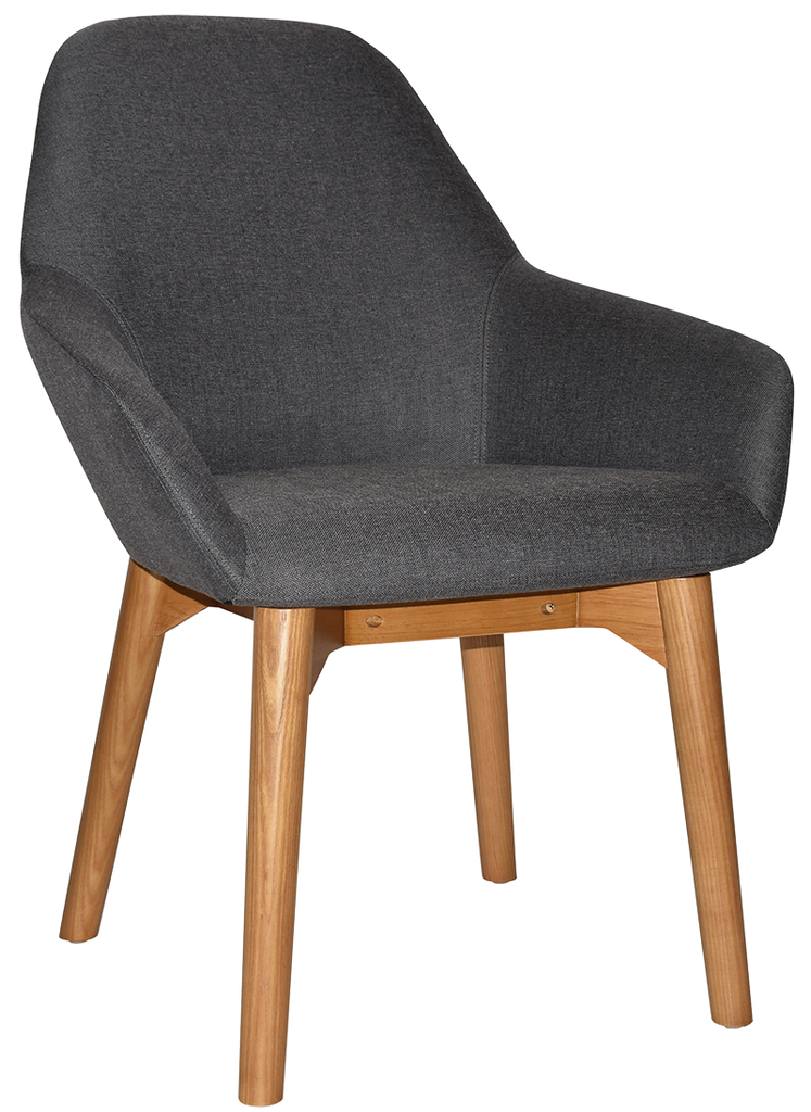 Bronte Tub Chair Light Oak Timber Leg - Richmond Office Furniture