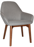 Bronte Tub Chair Walnut Timber Leg - Richmond Office Furniture