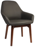 Bronte Tub Chair Walnut Timber Leg - Richmond Office Furniture