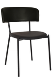 Lugano Chair Black Vinyl - Richmond Office Furniture