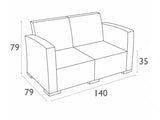 Monaco Lounge 2 seat sofa - Richmond Office Furniture