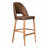 Semifreddo Stool Oak Legs - Richmond Office Furniture