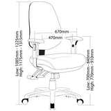 TR600 Office Chair AFRDI Level 6 - Richmond Office Furniture