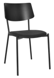 Texas Chair Timber Back Black Vinyl Seat - Richmond Office Furniture