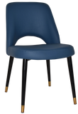 Albury Chair Brass Tip Black Leg - Richmond Office Furniture