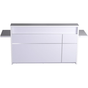 5-0 Reception Counter Gloss White